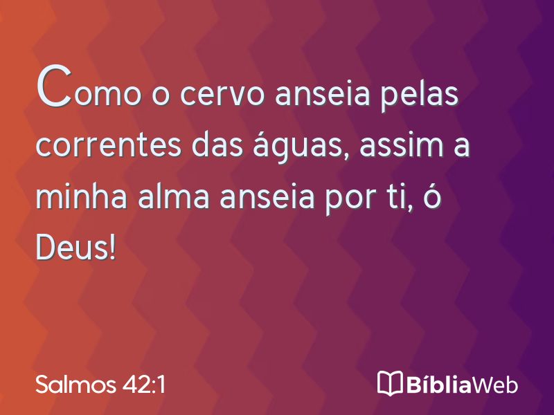 Salmos 42:1 em imagem para compartilhar