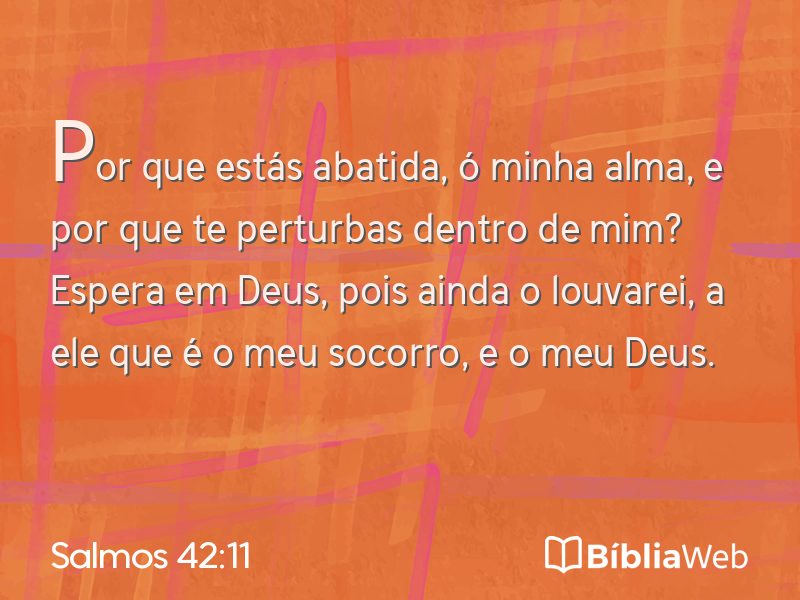 Salmos 42:11 em imagem para compartilhar