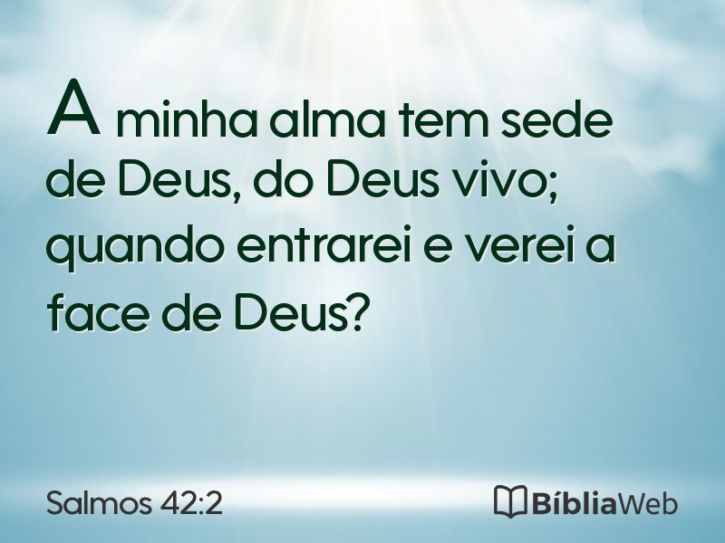 Salmos 42:2 em imagem para compartilhar