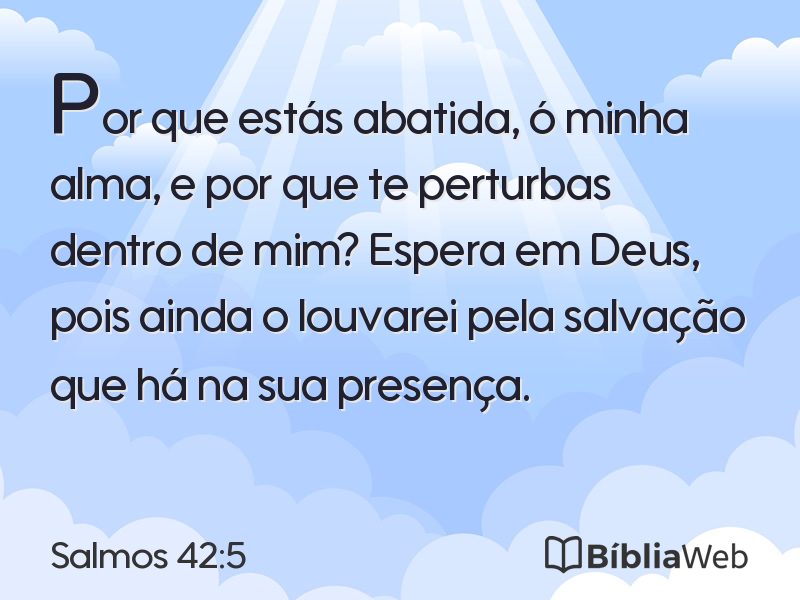 Salmos 42:5 em imagem para compartilhar
