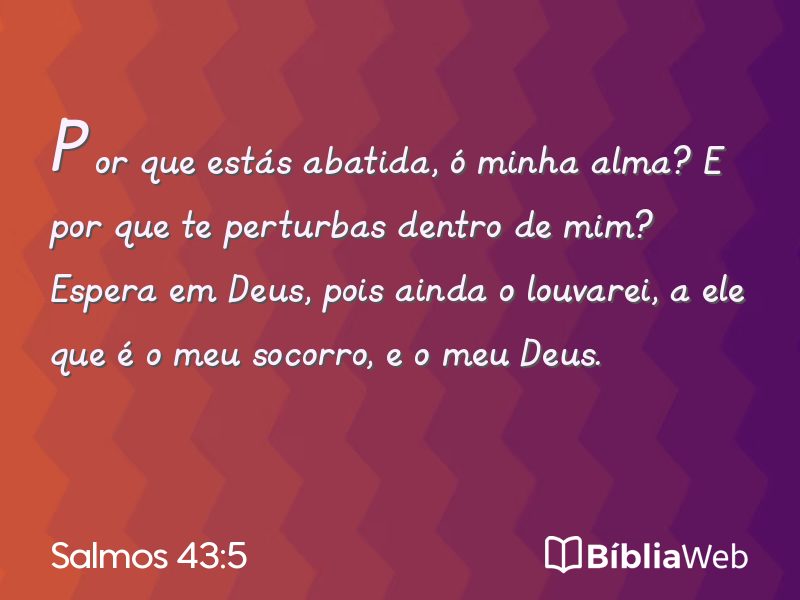 Salmos 43:5 em imagem para compartilhar