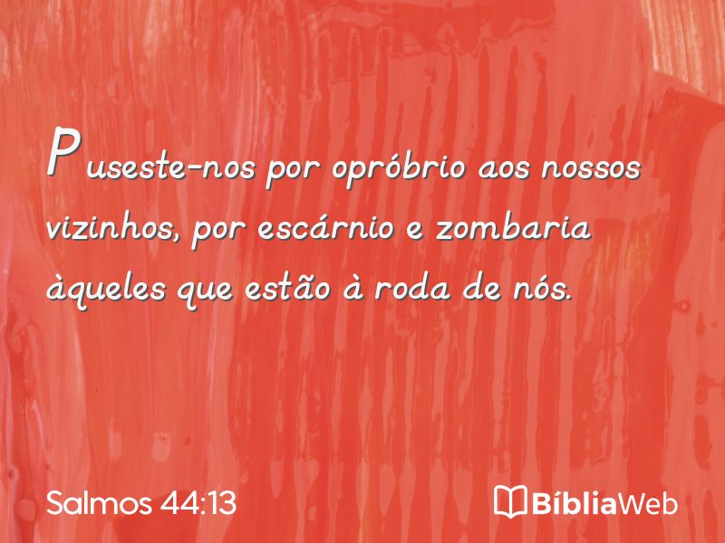 Salmos 44:13 em imagem para compartilhar