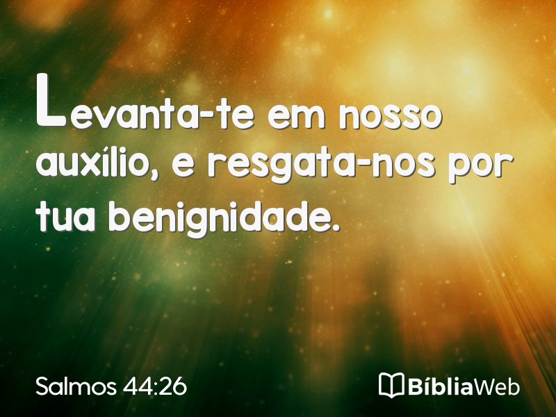 Salmos 44:26 em imagem para compartilhar