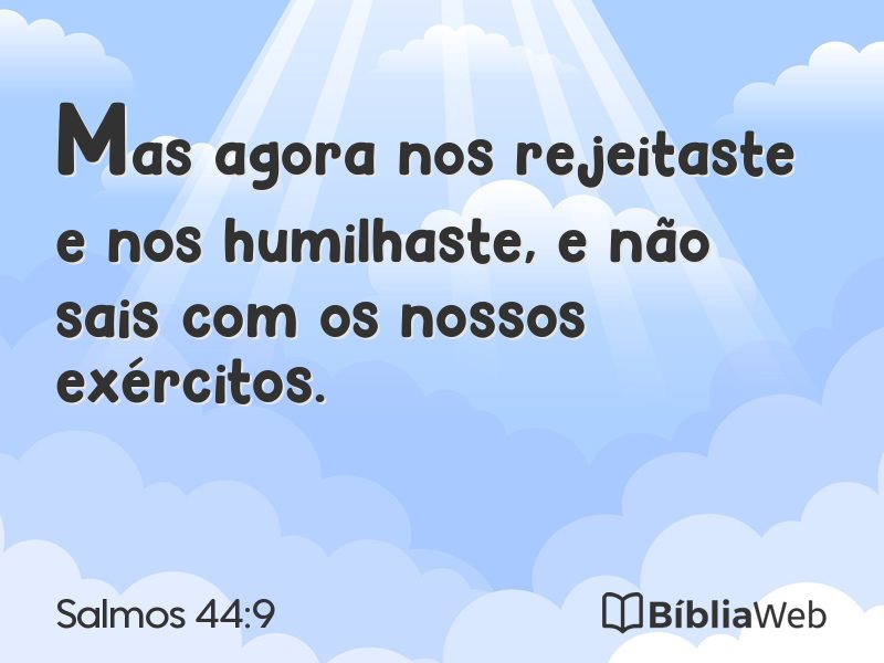 Salmos 44:9 em imagem para compartilhar