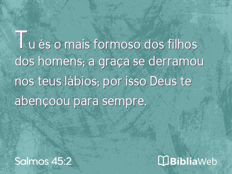 Salmos 45:2 em imagem para compartilhar