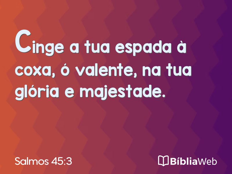 Salmos 45:3 em imagem para compartilhar