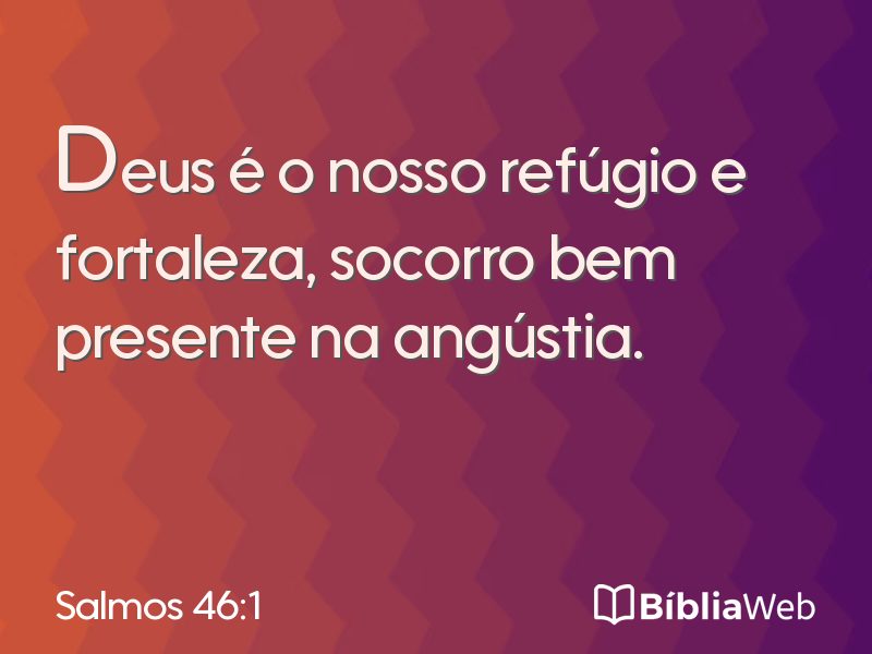 Salmos 46:1 em imagem para compartilhar
