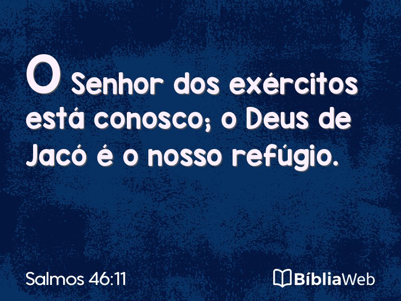 Salmos 46:11 em imagem para compartilhar
