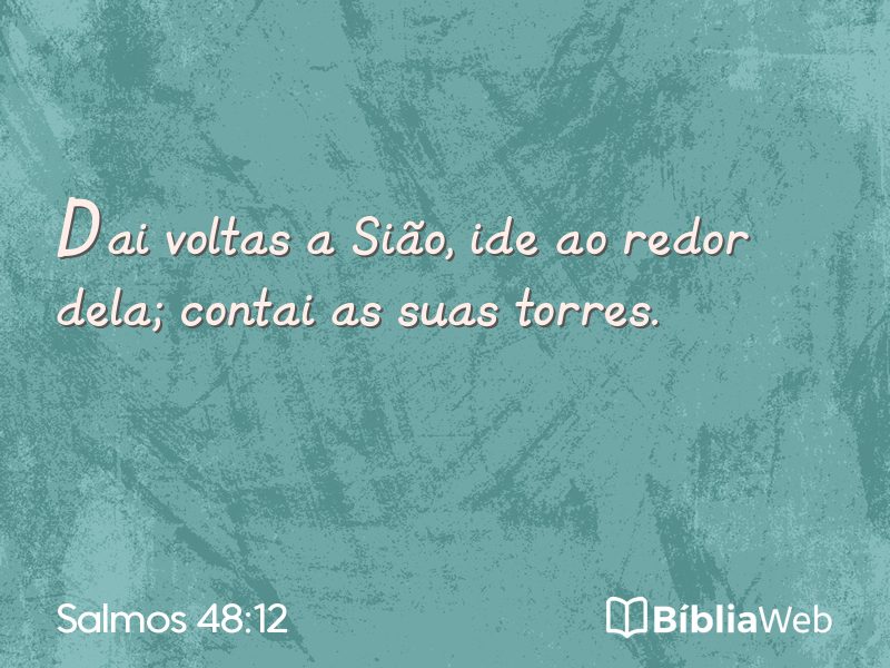 Salmos 48:12 em imagem para compartilhar