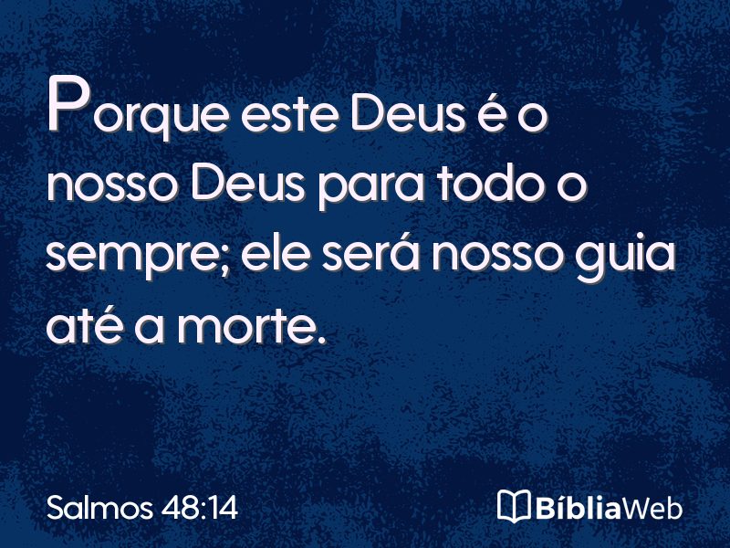 Salmos 48:14 em imagem para compartilhar