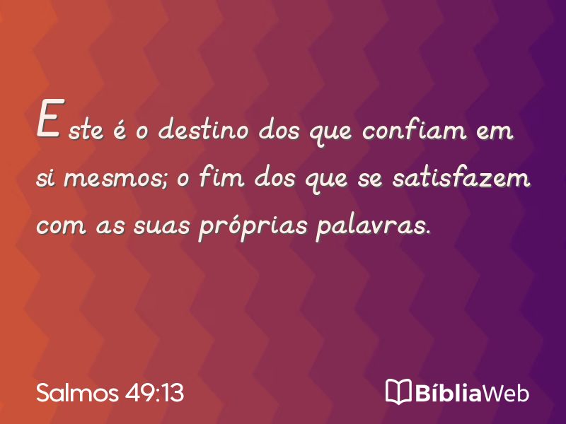 Salmos 49:13 em imagem para compartilhar