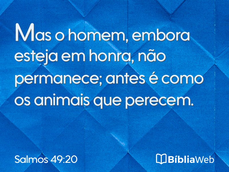 Salmos 49:20 em imagem para compartilhar