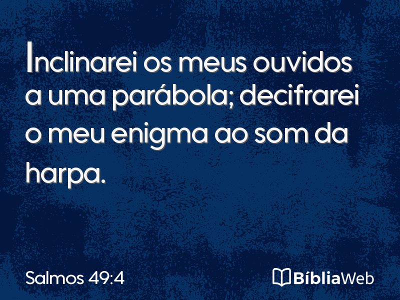 Salmos 49:4 em imagem para compartilhar