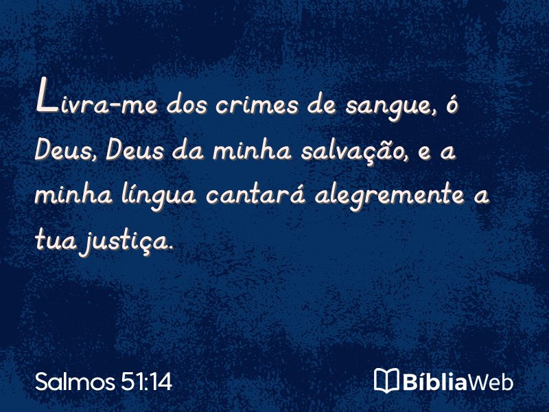 Salmos 51:14 em imagem para compartilhar
