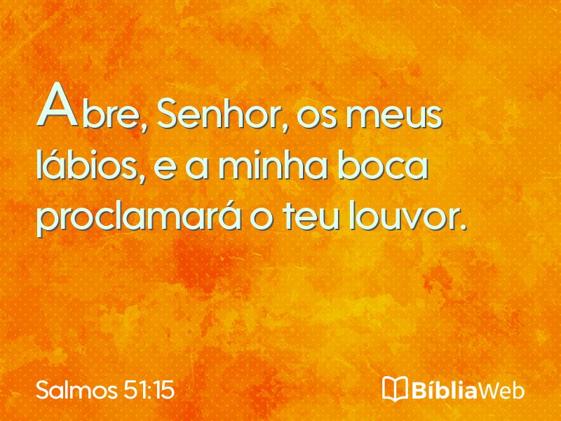 Salmos 51:15 em imagem para compartilhar