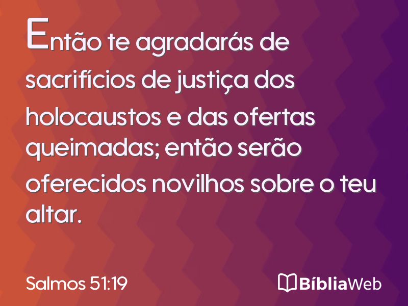 Salmos 51:19 em imagem para compartilhar