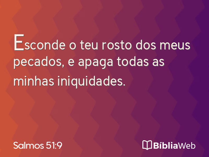 Salmos 51:9 em imagem para compartilhar