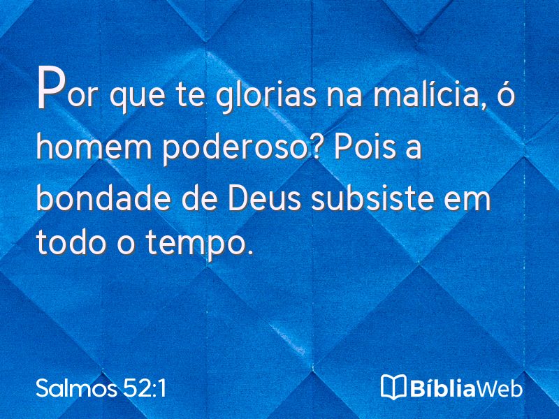 Salmos 52:1 em imagem para compartilhar
