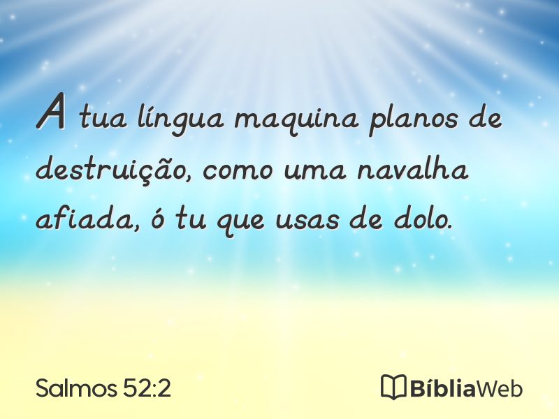 Salmos 52:2 em imagem para compartilhar