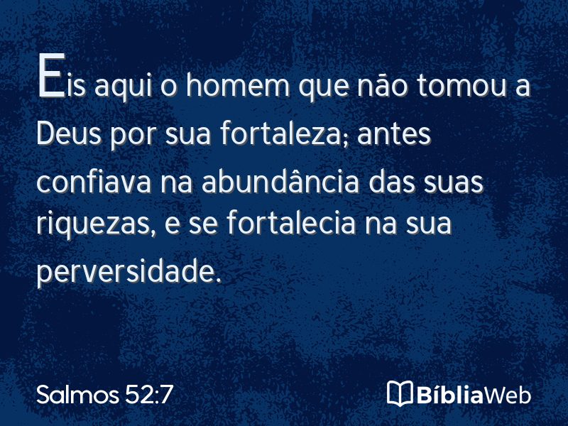 Salmos 52:7 em imagem para compartilhar