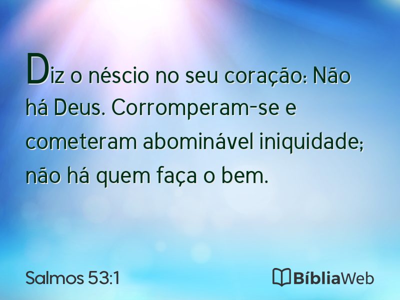 Salmos 53:1 em imagem para compartilhar