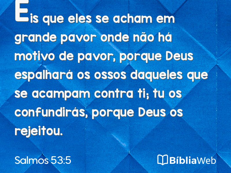 Salmos 53:5 em imagem para compartilhar