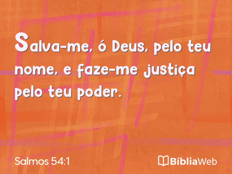 Salmos 54:1 em imagem para compartilhar
