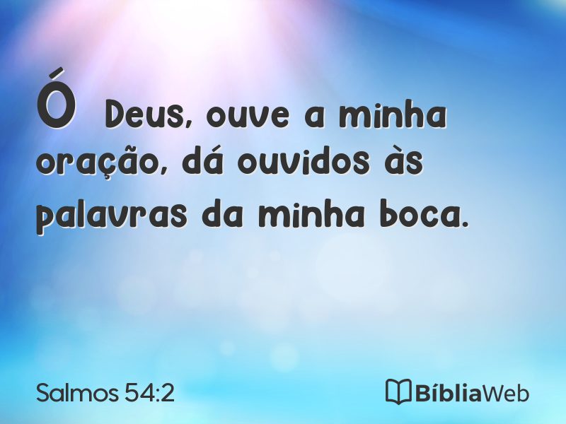 Salmos 54:2 em imagem para compartilhar