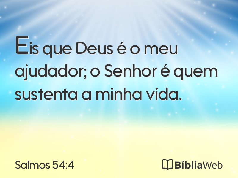 Salmos 54:4 em imagem para compartilhar