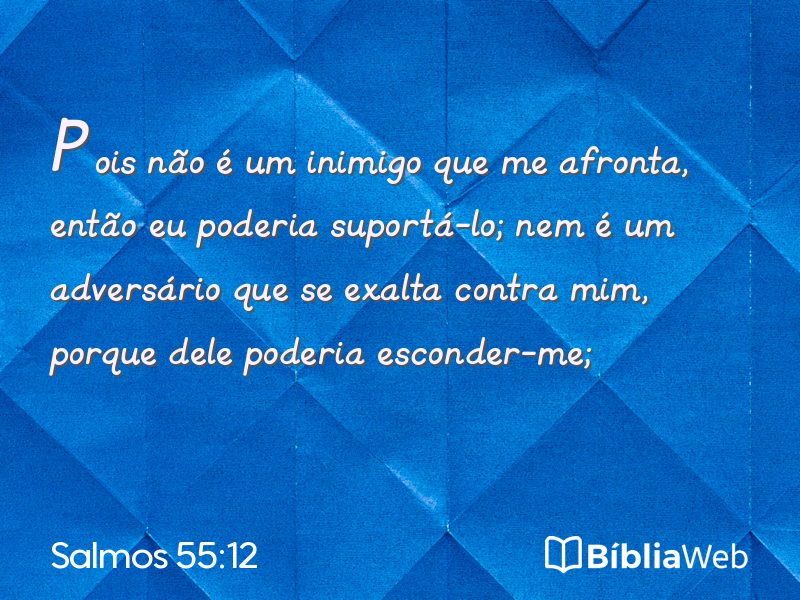 Salmos 55:12 em imagem para compartilhar