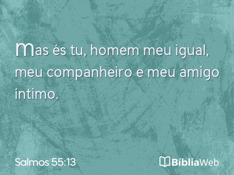 Salmos 55:13 em imagem para compartilhar