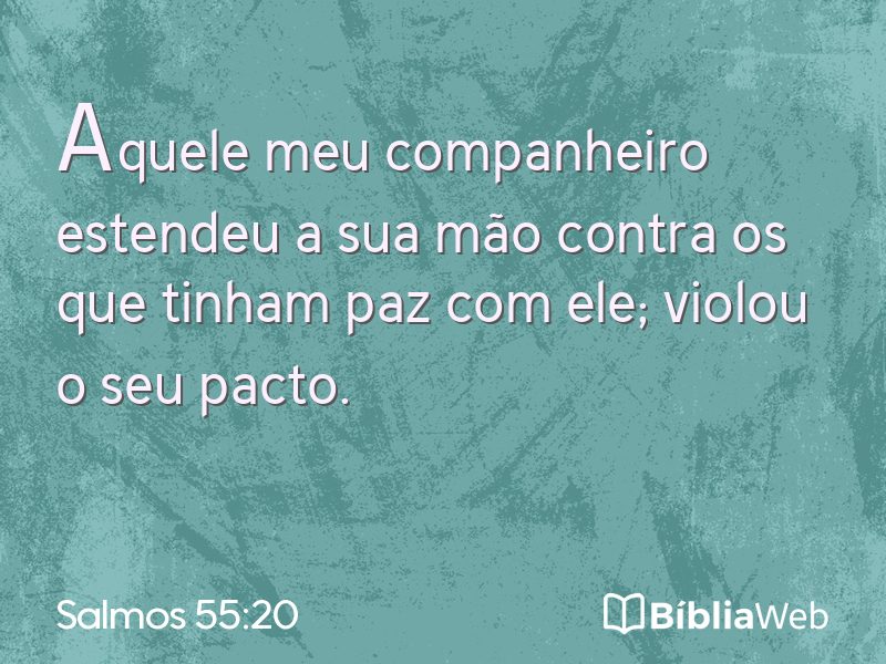 Salmos 55:20 em imagem para compartilhar