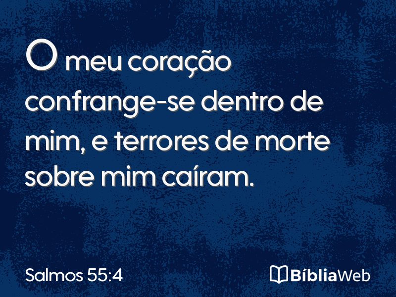 Salmos 55:4 em imagem para compartilhar