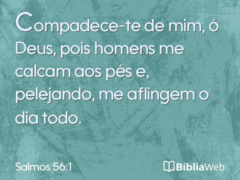 Salmos 56:1 em imagem para compartilhar