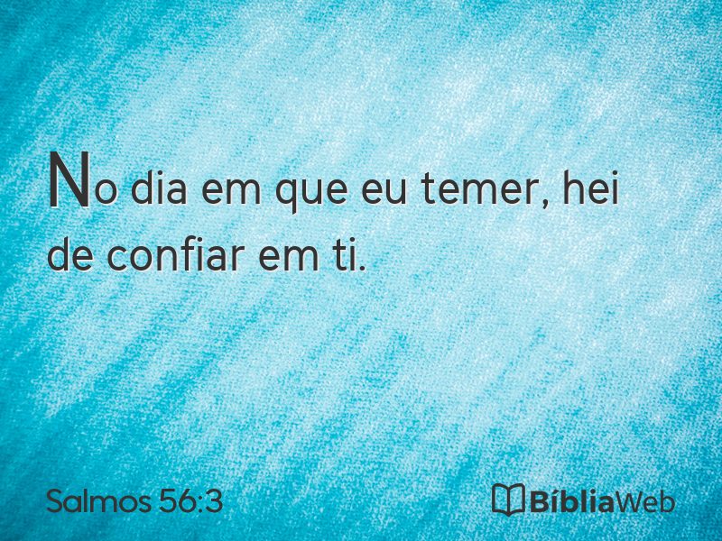 Salmos 56:3 em imagem para compartilhar