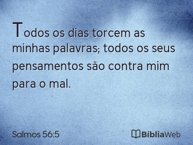 Salmos 56:5 em imagem para compartilhar