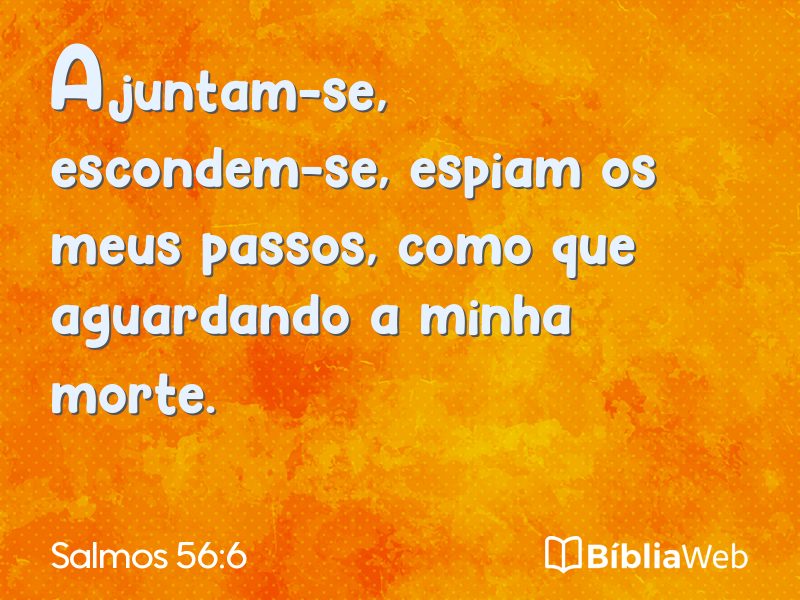 Salmos 56:6 em imagem para compartilhar