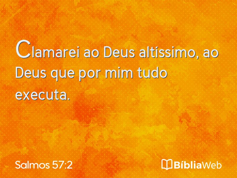 Salmos 57:2 em imagem para compartilhar