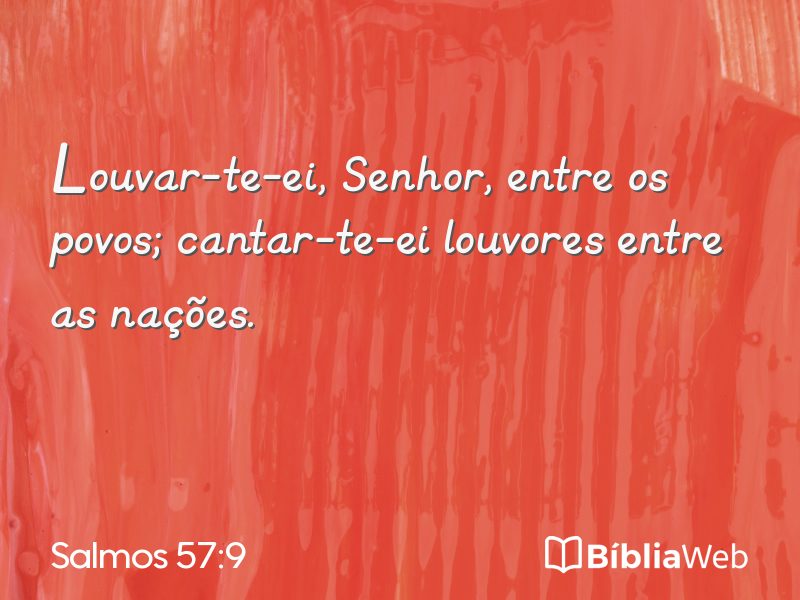 Salmos 57:9 em imagem para compartilhar
