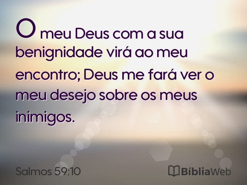 Salmos 59:10 em imagem para compartilhar