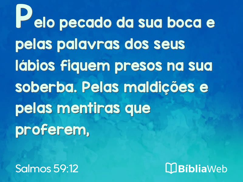 Salmos 59:12 em imagem para compartilhar
