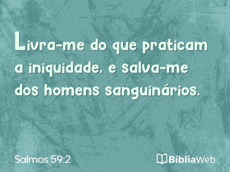 Salmos 59:2 em imagem para compartilhar