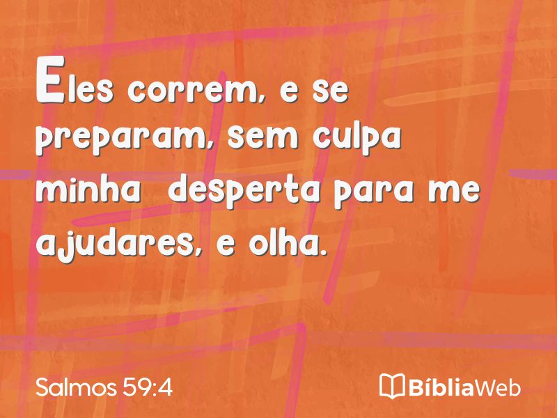 Salmos 59:4 em imagem para compartilhar