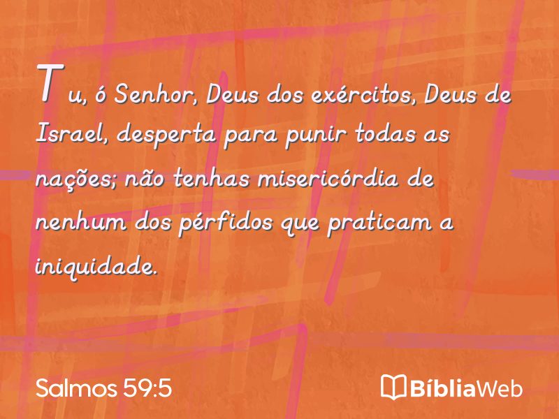 Salmos 59:5 em imagem para compartilhar