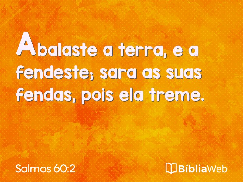 Salmos 60:2 em imagem para compartilhar