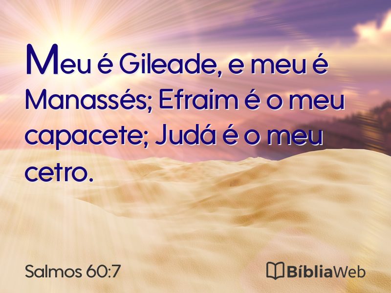 Salmos 60:7 em imagem para compartilhar