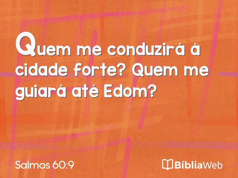 Salmos 60:9 em imagem para compartilhar