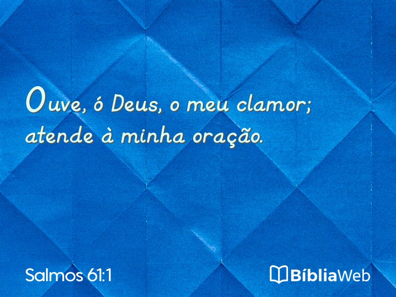 Salmos 61:1 em imagem para compartilhar