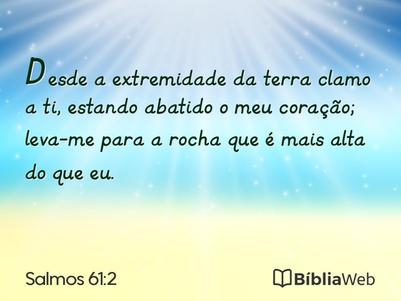 Salmos 61:2 em imagem para compartilhar