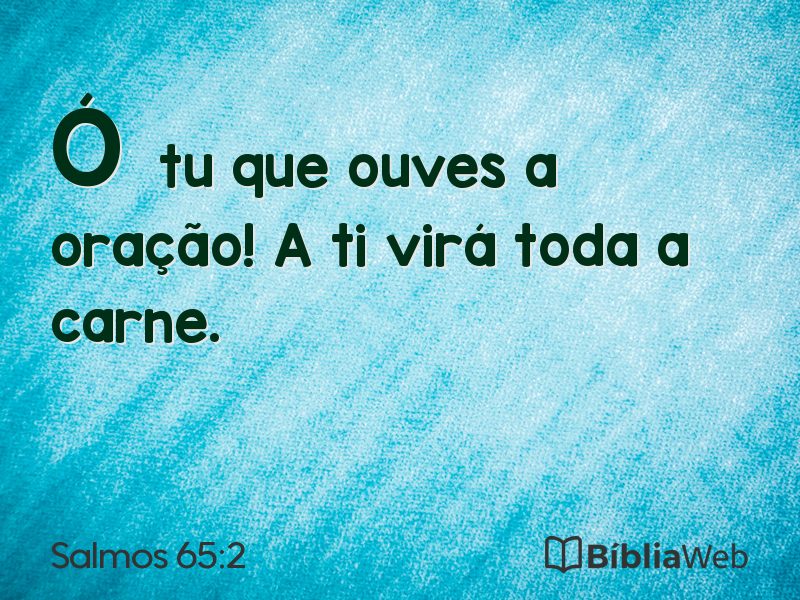 Salmos 65:2 em imagem para compartilhar